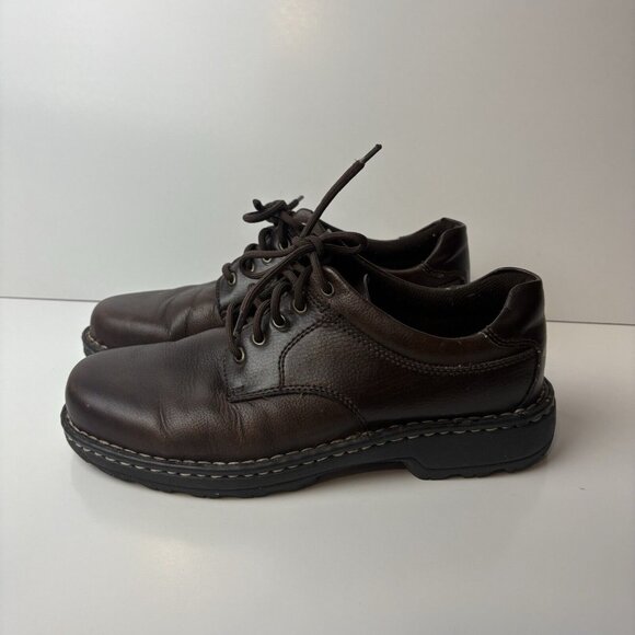GBX Oxford Mens Sz 10 1/2 M Senate Brown Leather Chunky...